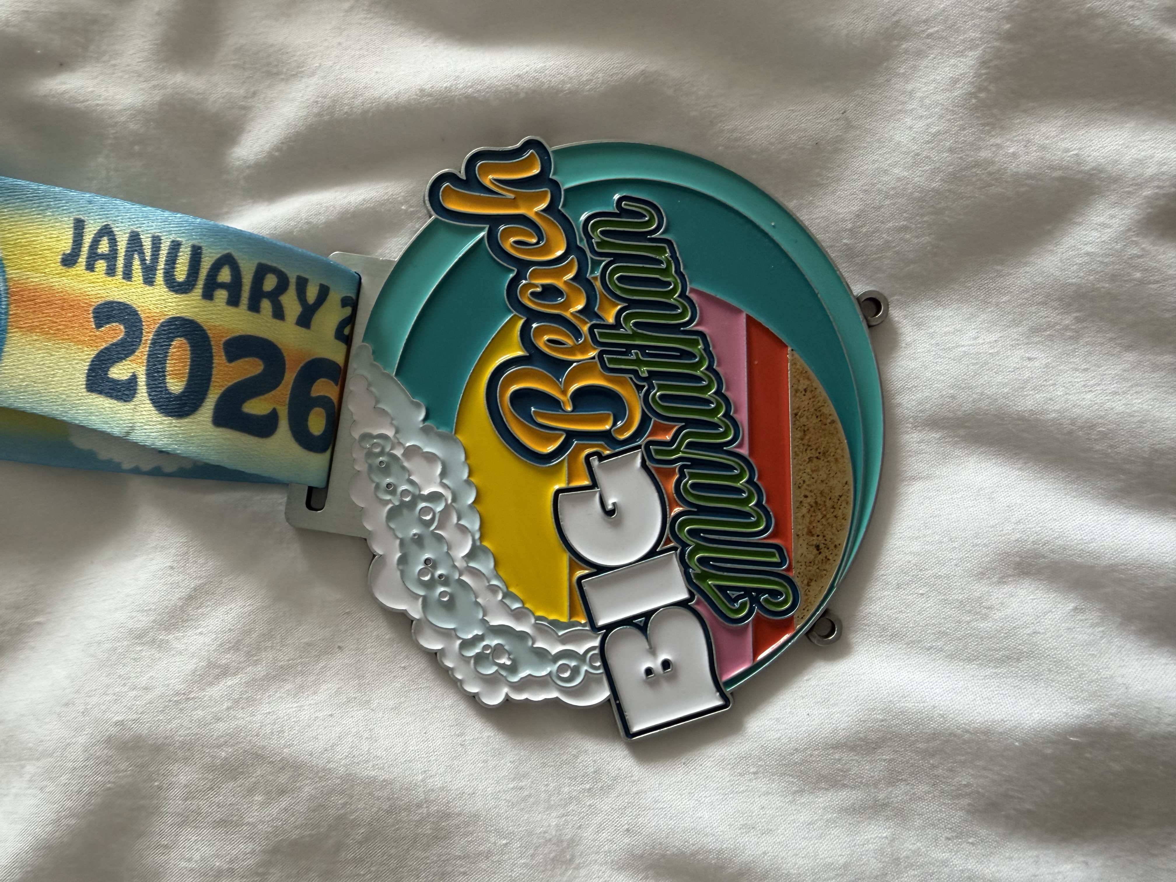 Matt Coneybeare - Marathon 41 - Big Beach Marathon - Gulf Shores, Alabama - Medal