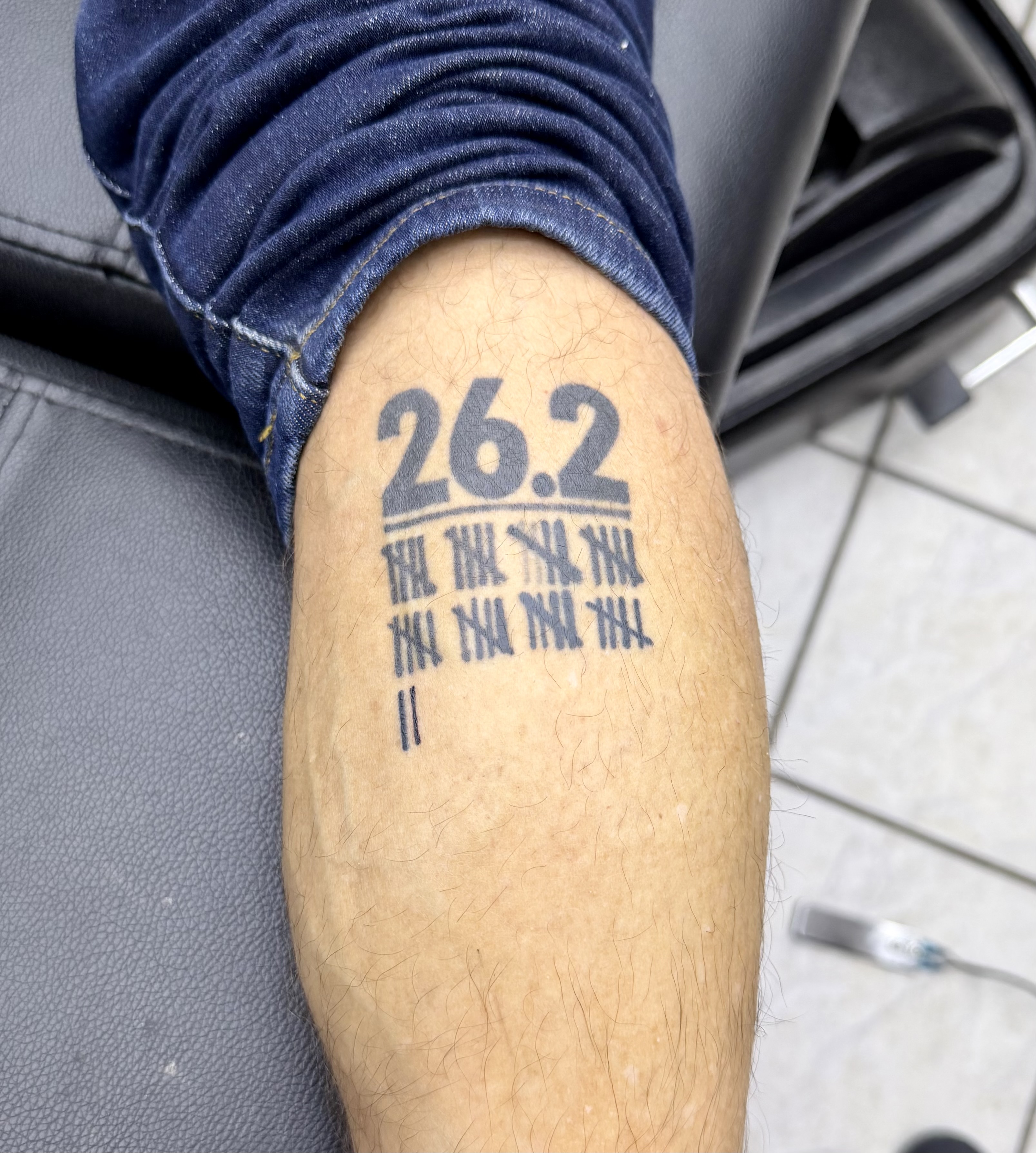 Matt Coneybeare - Marathon 42 - Myrtle Beach Marathon - Myrtle Beach, South Carolina - Tattoo